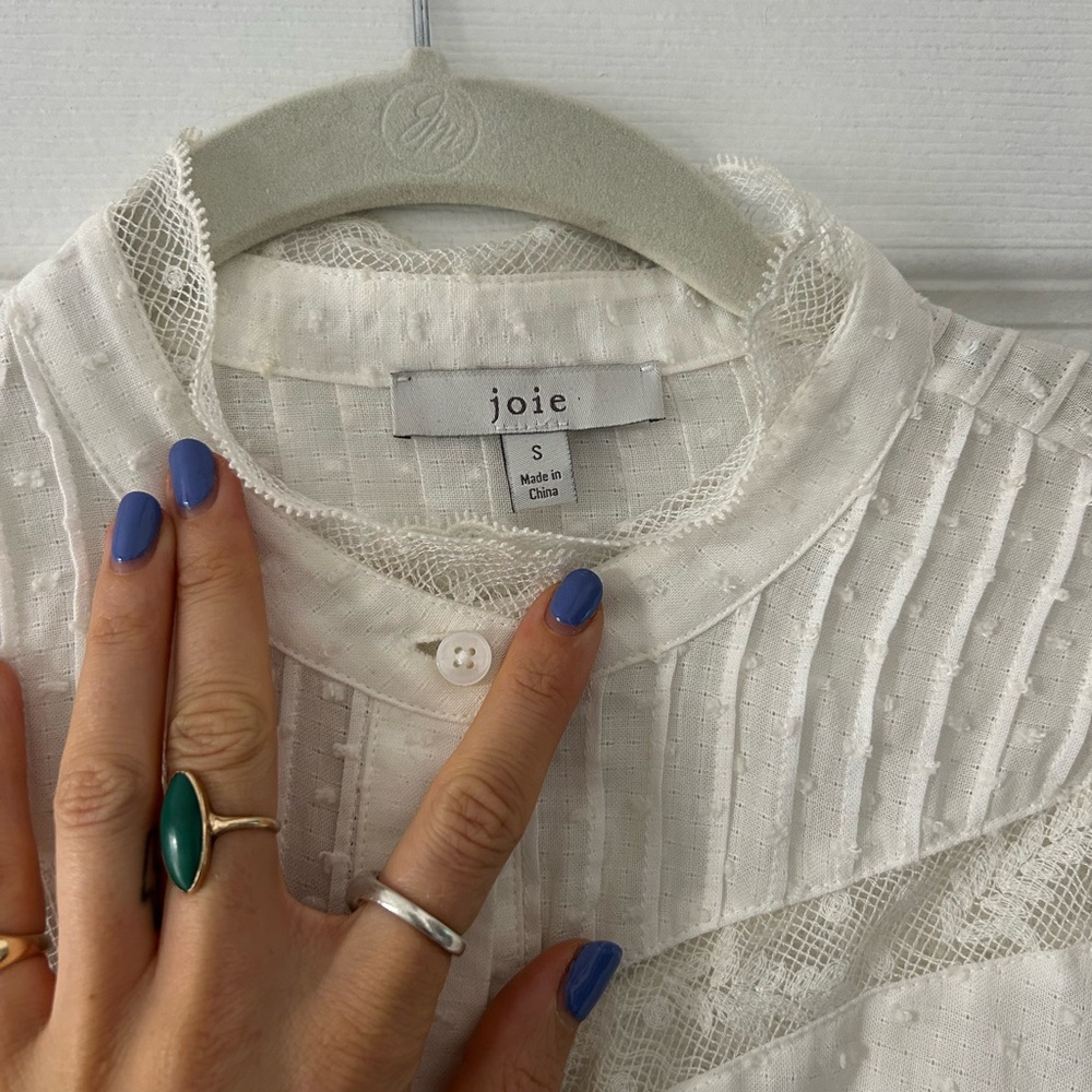 Joie Lace Detail Blouse - Picture 2 of 3